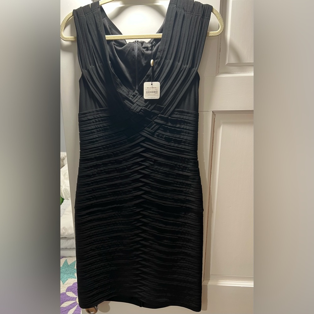 COURAGE b black dress mid length size Large